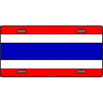 Thailand Flag Metal License Plate